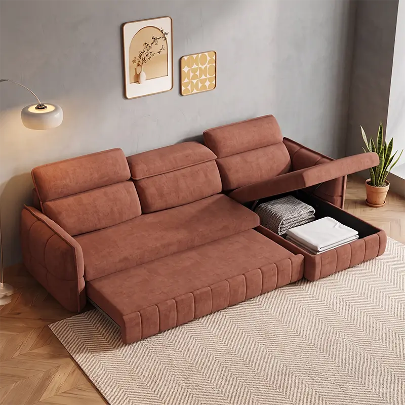 Presto L Shape Sofa Bed with USB & Storage