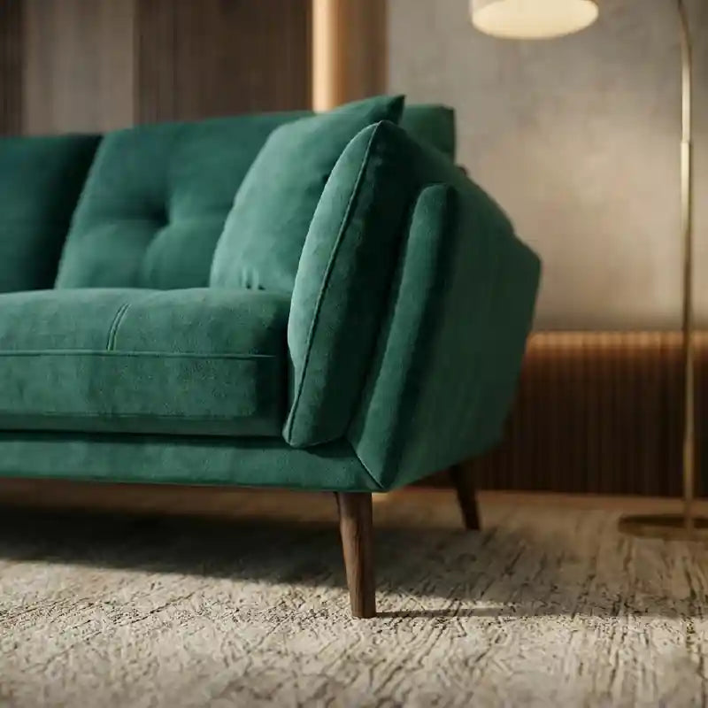 Slug leather sofa L shape - 5 seater L shape sofa