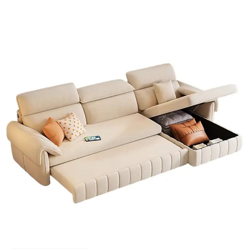 Denki L Shape Sofa Bed with Storage and USB