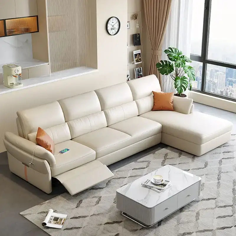 Nami Convertible Sofa Bed with Recliner and USB