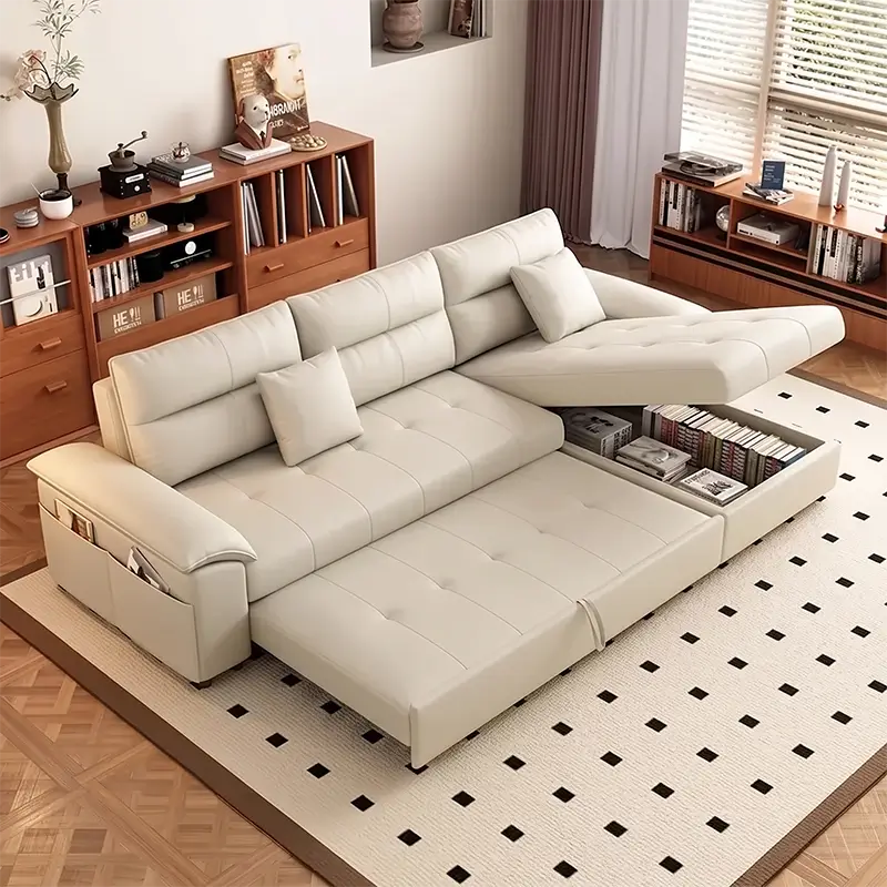 Kraven Sofa cum bed with Pull-Out Bed and Storage