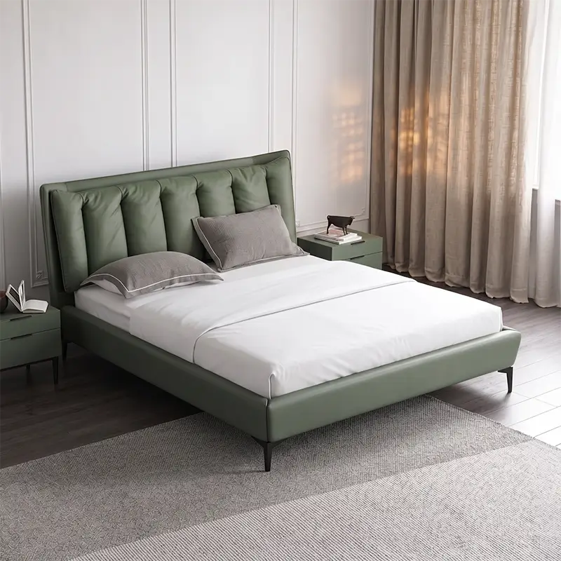 Latvo King Size Bed with Wide Padded Headboard