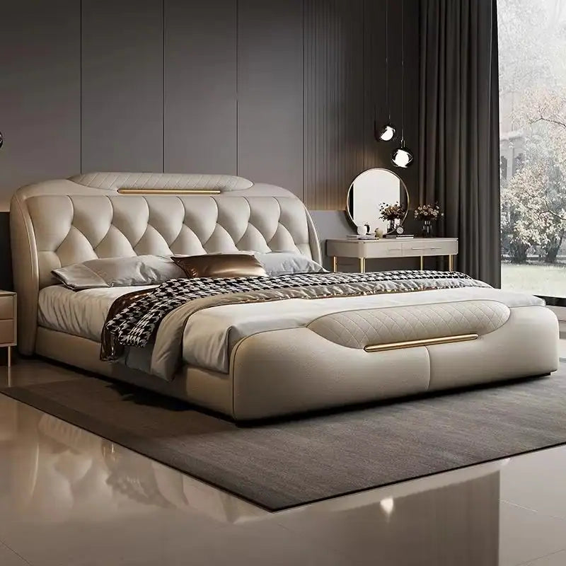 Diamento Luxury Bed with Diamond-Padded Headboard