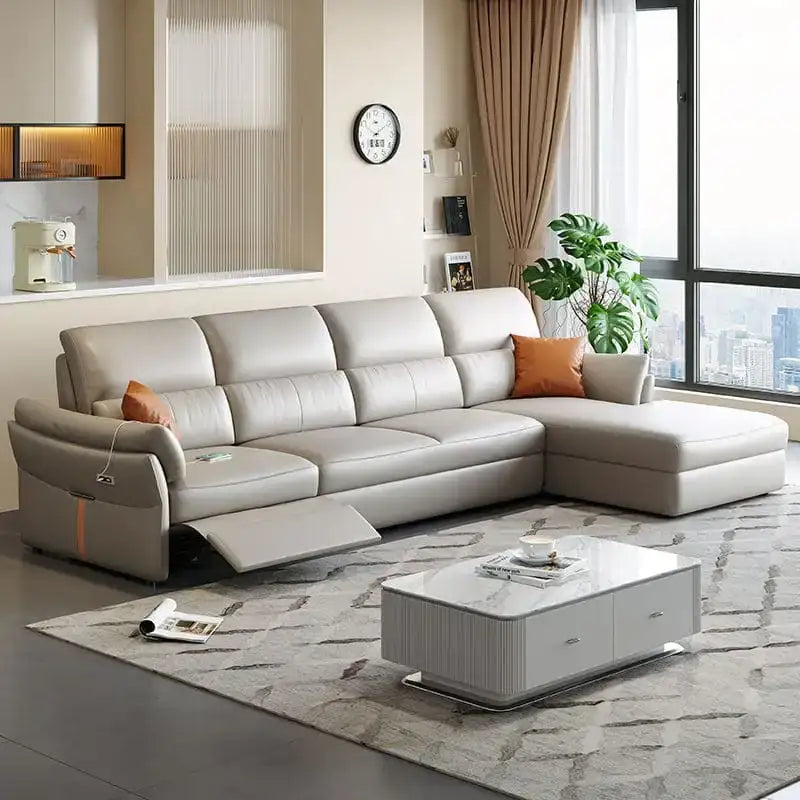 Nami Convertible Sofa Bed with Recliner and USB