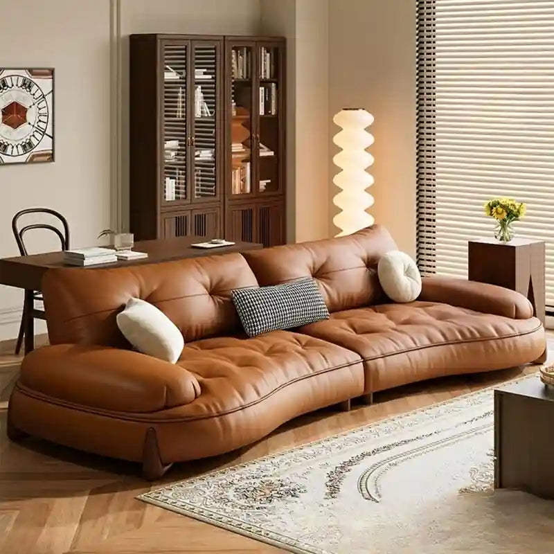 Cendro leather sofa - 3 seater leather sofa
