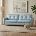 Clean-lined leather sofa design with modern sofa design and premium sofa appeal, 3 seater