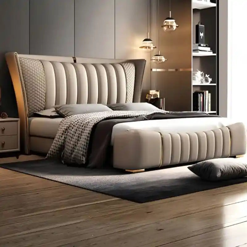 Trevan upholstered bed Made to Order Custom Designed