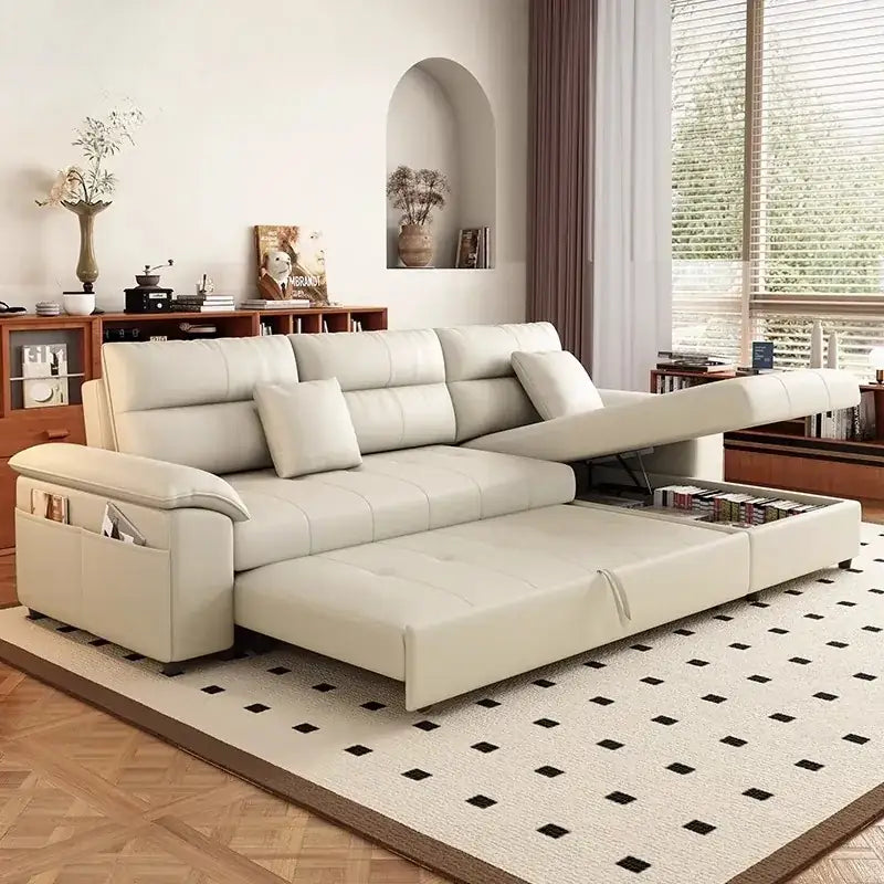 Kraven Sofa cum bed with Pull-Out Bed and Storage