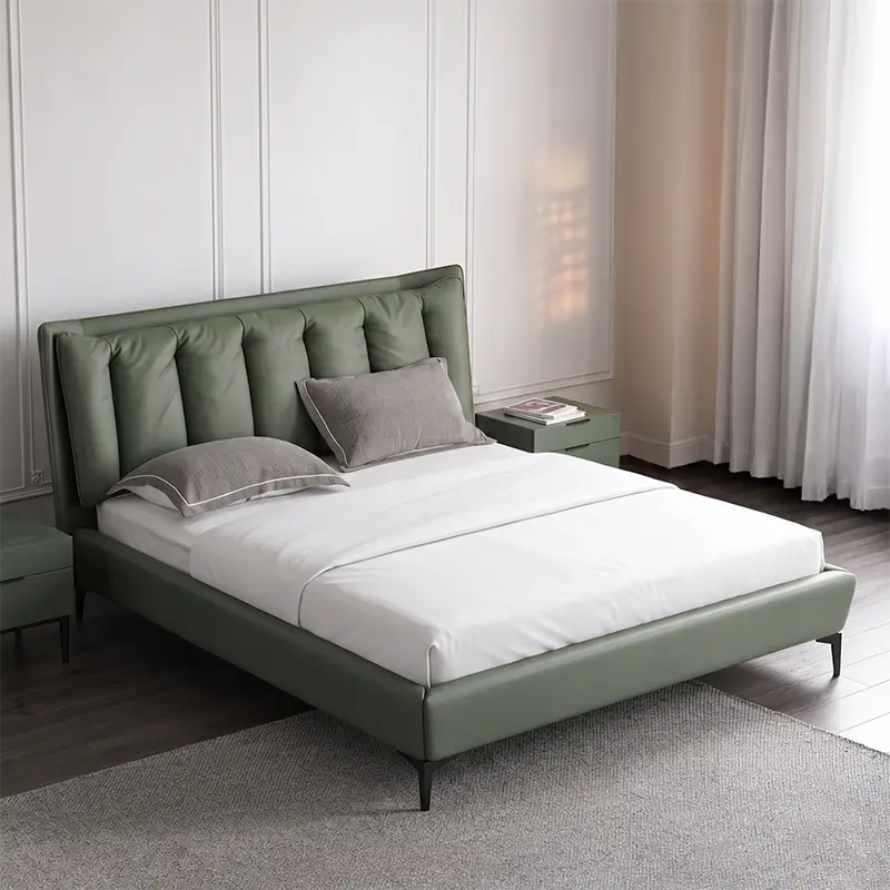 Latvo King Size Bed with Wide Padded Headboard