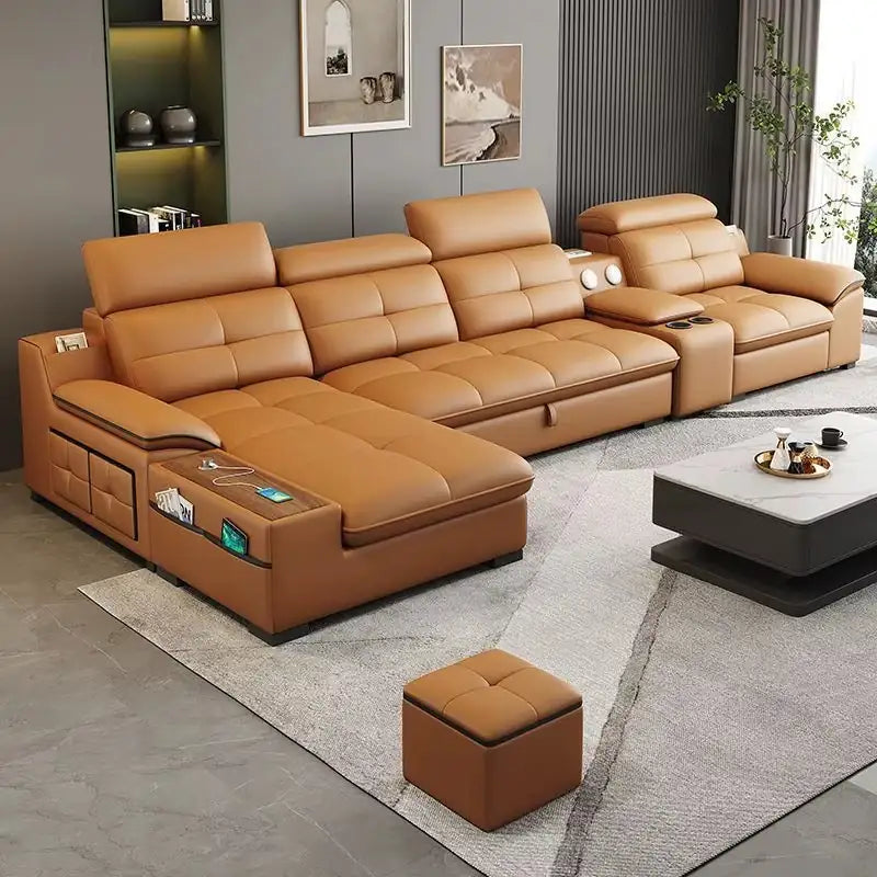 Silo Couch Bed Combo with Cup Holders and USB