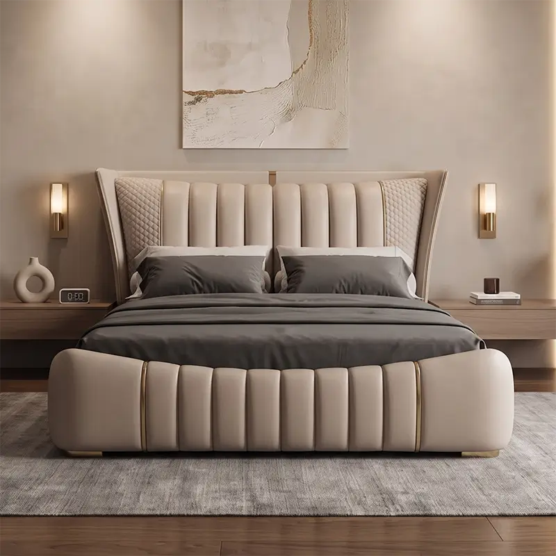 Trevan upholstered bed Made to Order Custom Designed