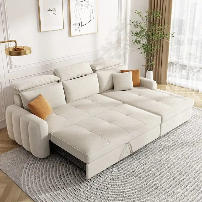 Minato Pull Out Sofa Bed with Side Storage
