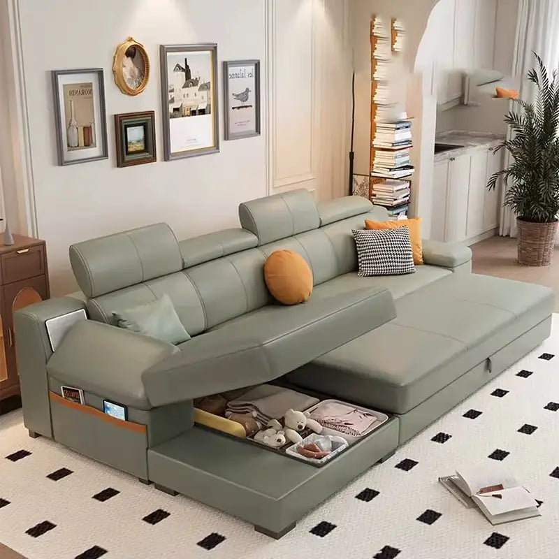 Neel Smart Sofa Bed with Storage, USB and Speaker