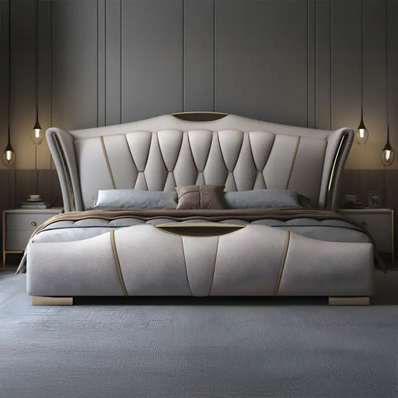 Elvor Luxury Bed with Wingback Headboard