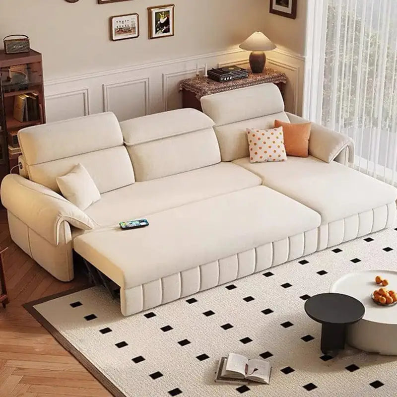 Denki L Shape Sofa Bed with Storage and USB
