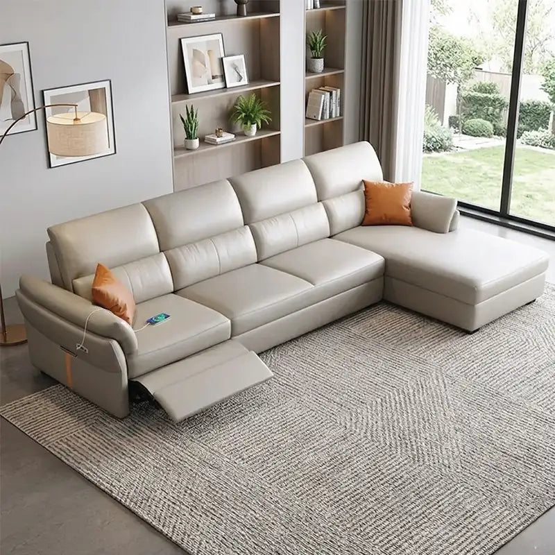 Nami Convertible Sofa Bed with Recliner and USB