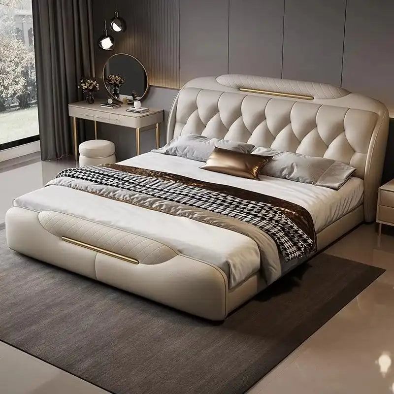 Diamento Luxury Bed with Diamond-Padded Headboard
