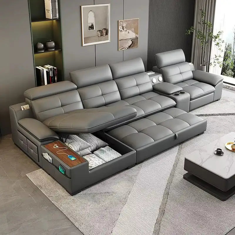 Silo Couch Bed Combo with Cup Holders and USB