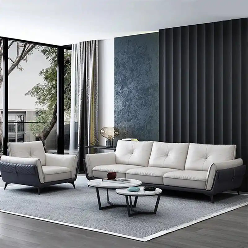 Mavro Sofa Set with Dual-Tone Fabric Finish