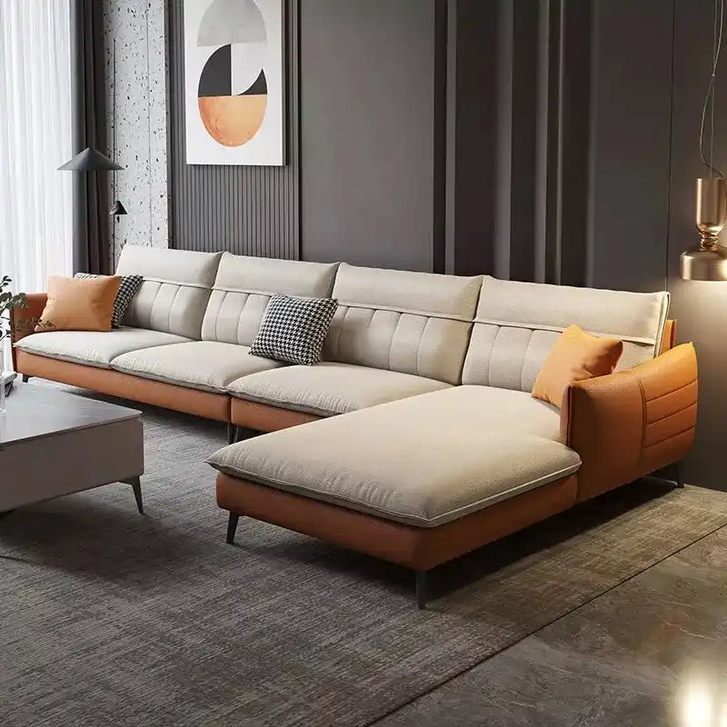 3 seater sofa with luxury fabric finish and modern living room styling