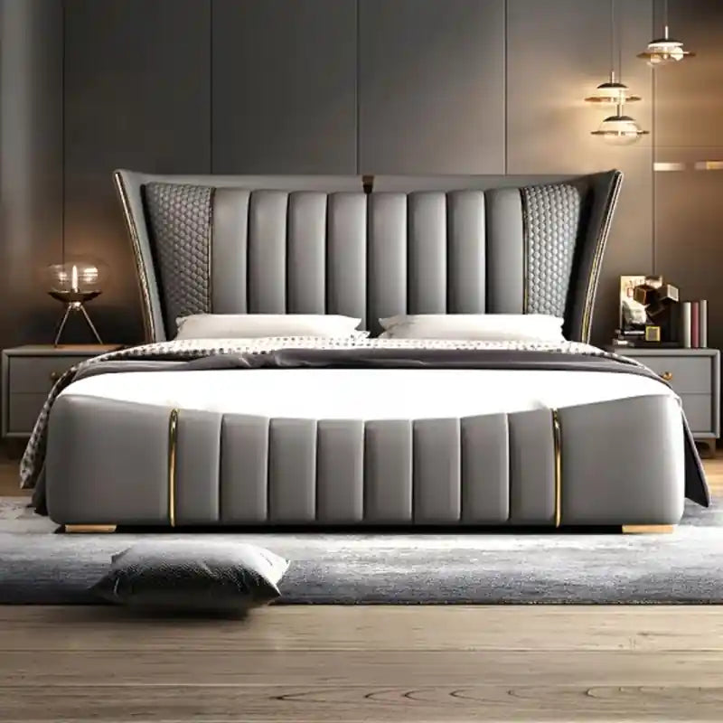 Trevan upholstered bed Made to Order Custom Designed