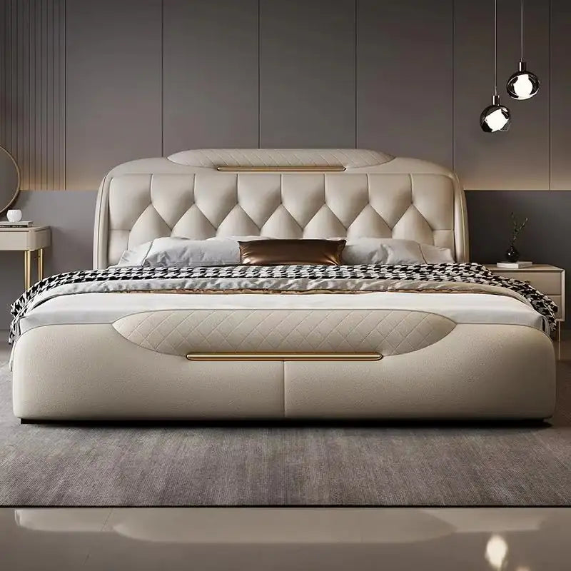 Diamento Luxury Bed with Diamond-Padded Headboard