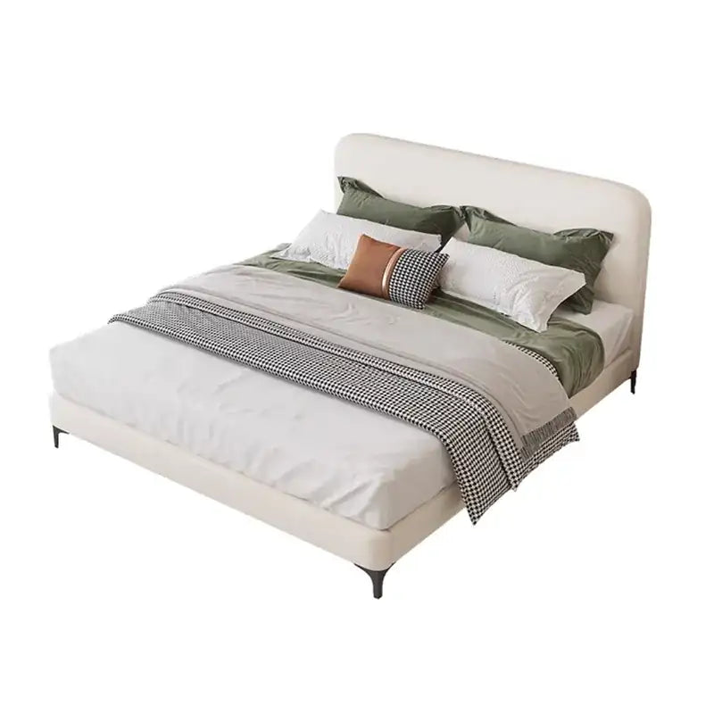Akela Hydraulic Bed with Rounded Padded Headboard