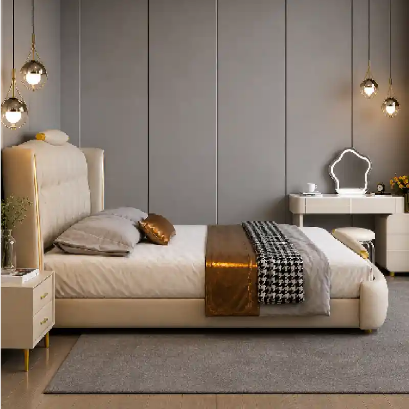 Redmont upholstered bed Custom Crafted to Order