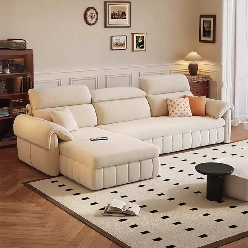 Denki L Shape Sofa Bed with Storage and USB