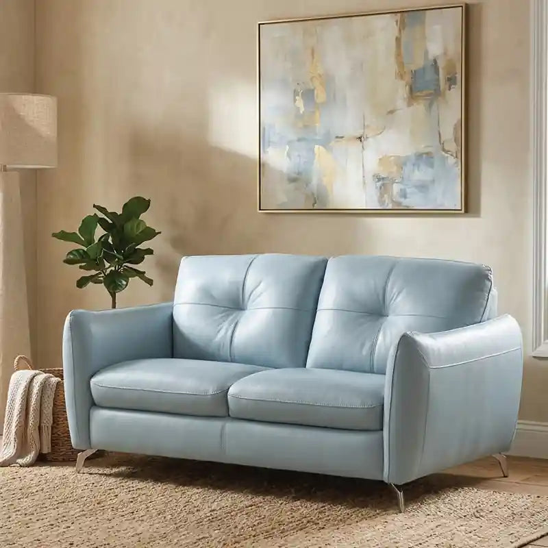 Halden leather sofa set