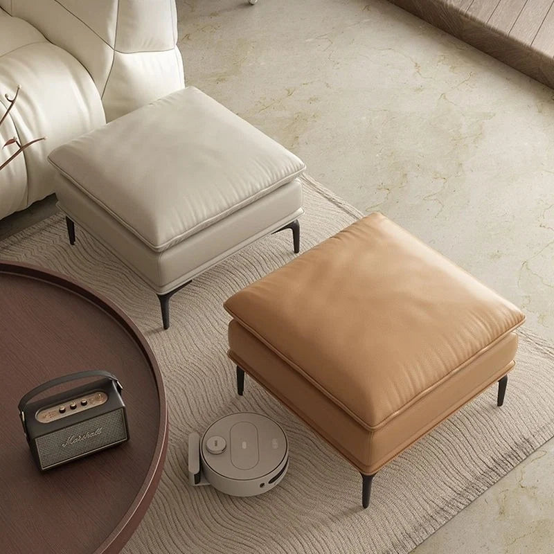 Raised leg ottoman picture with clearance, ottomans and benches footstools and ottomans, metal leg tan