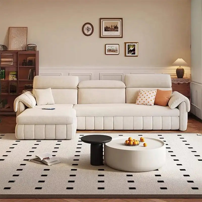Denki L Shape Sofa Bed with Storage and USB
