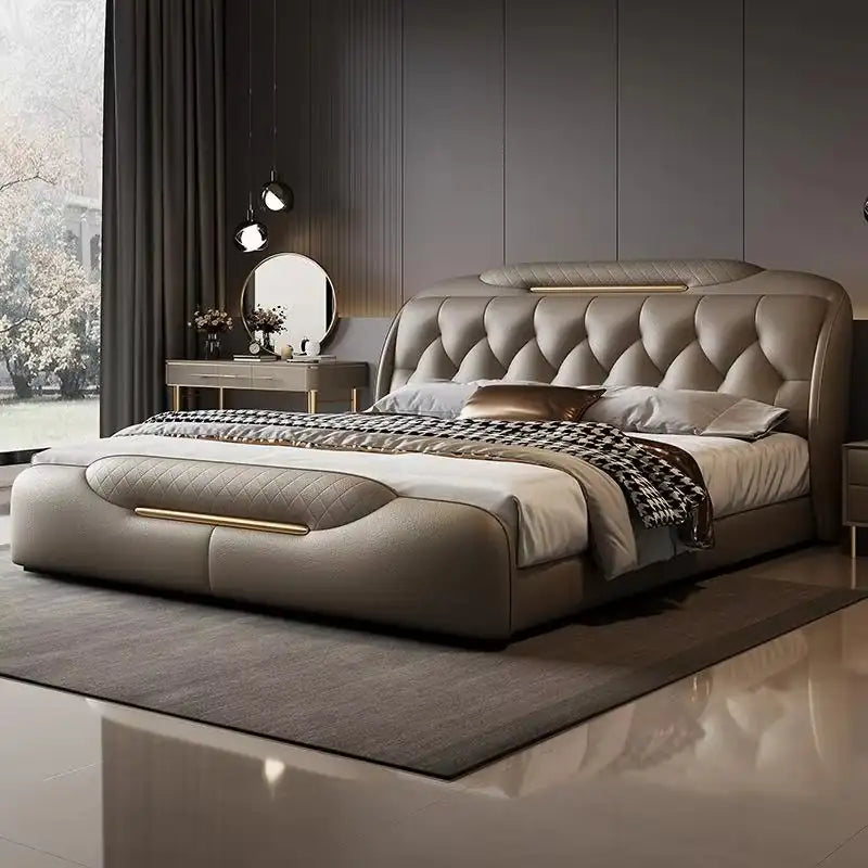 Diamento Luxury Bed with Diamond-Padded Headboard
