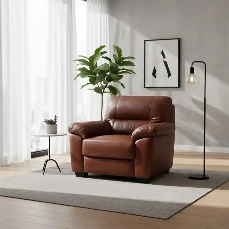 Elvora leather sofa L shape