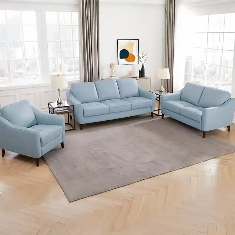 Fendro fabric sofa set - 3 seater fabric sofa