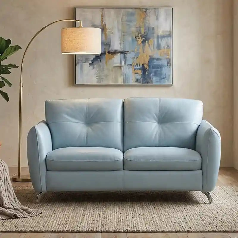 Halden leather sofa set