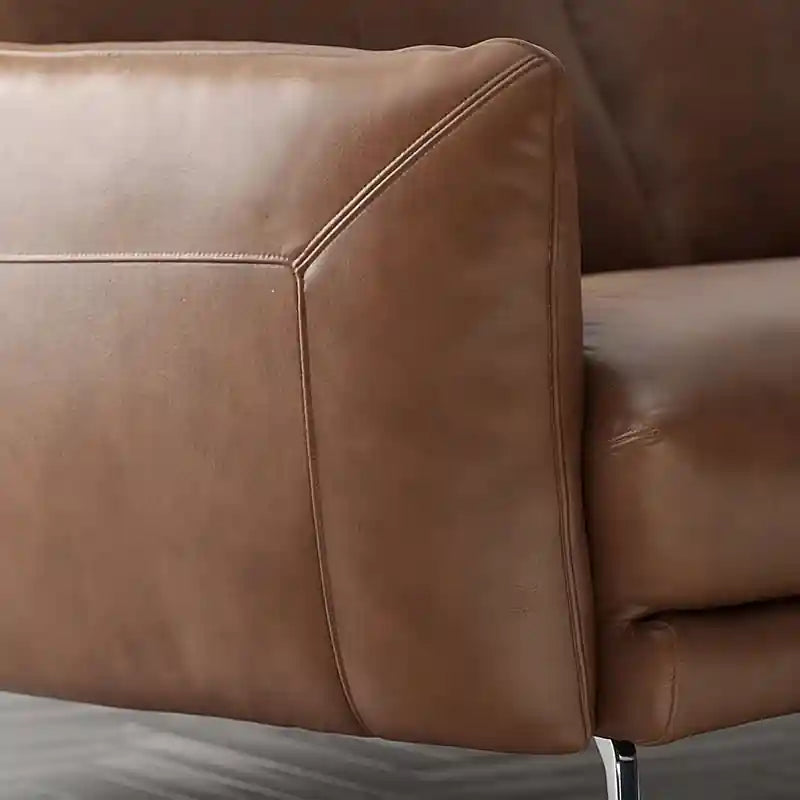 Tavio leatherette sofa - 3 seater faux leather sofa