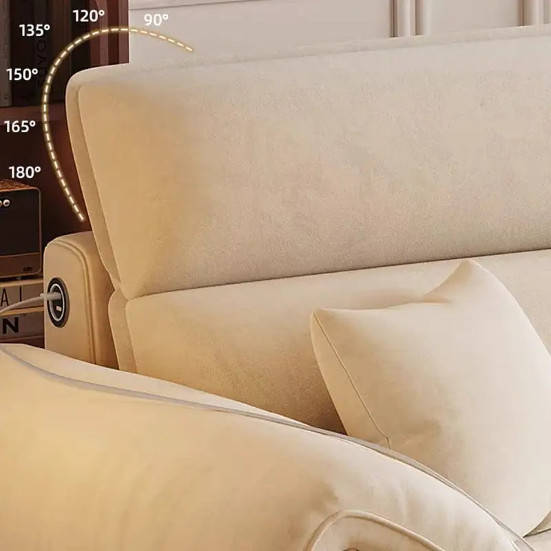 Denki L Shape Sofa Bed with Storage and USB