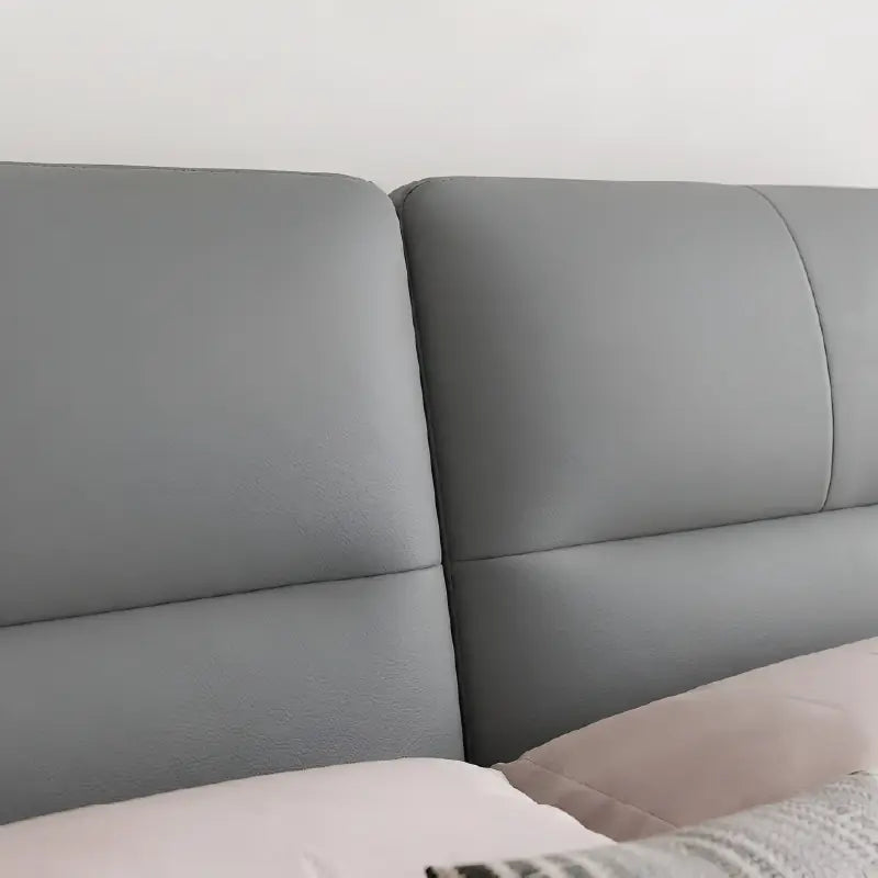 Nivan upholstered bed with king size bed comfort, padded platform bed construction and modern cot design for contemporary homes