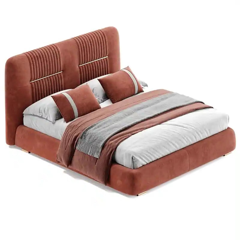 Elmar upholstered bed Custom Crafted to Order