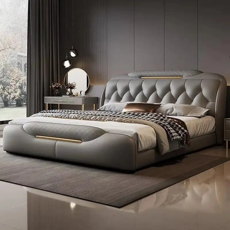 Diamento Luxury Bed with Diamond-Padded Headboard