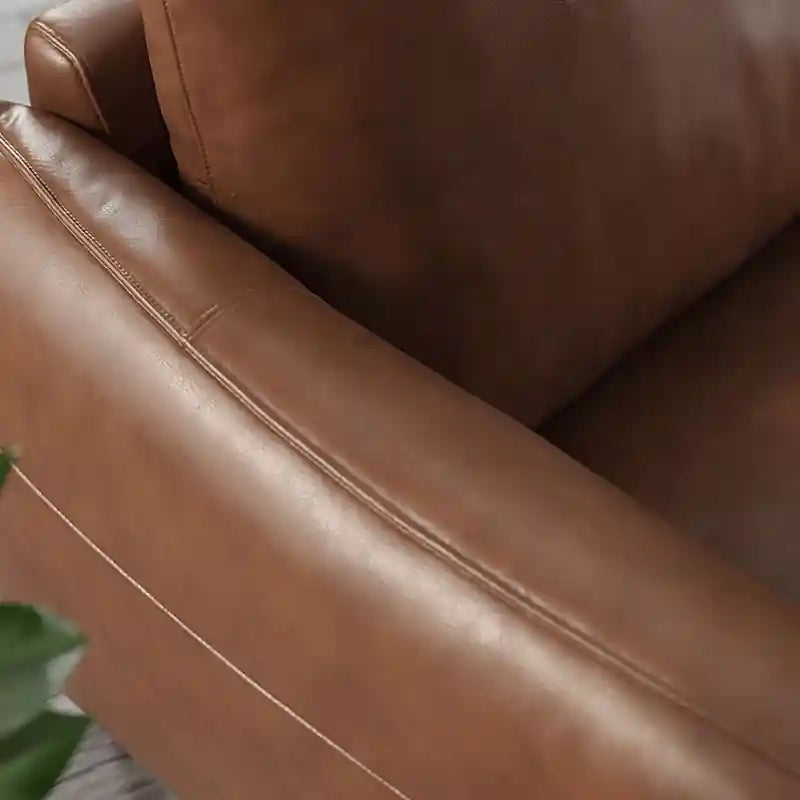 Tavio leatherette sofa - 3 seater faux leather sofa