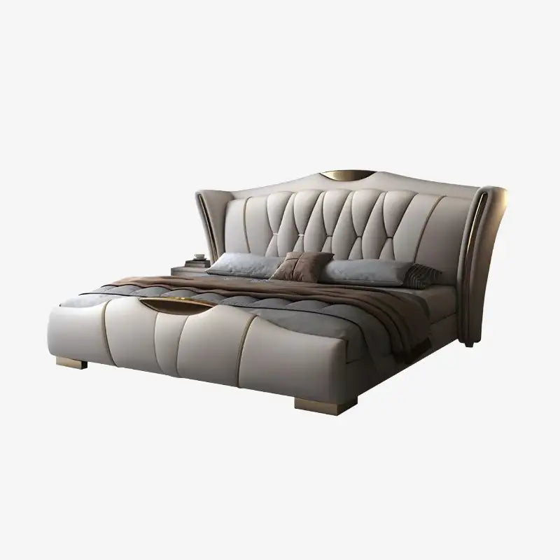 Elvor Luxury Bed with Wingback Headboard