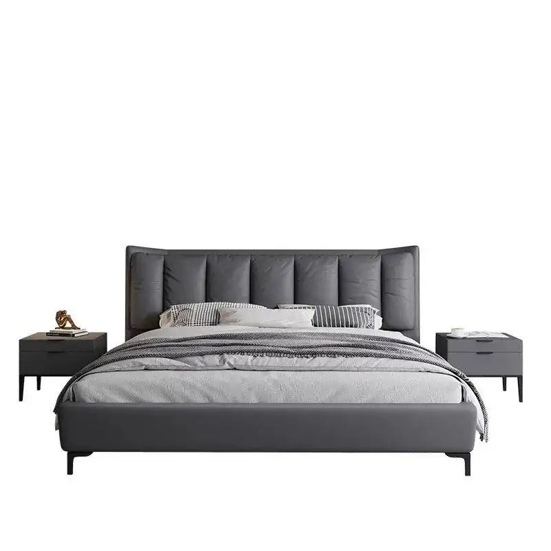 Latvo King Size Bed with Wide Padded Headboard