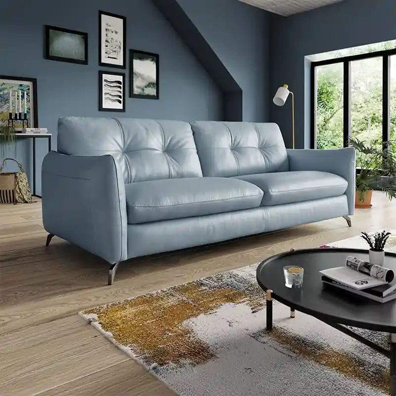 Halden leather sofa set