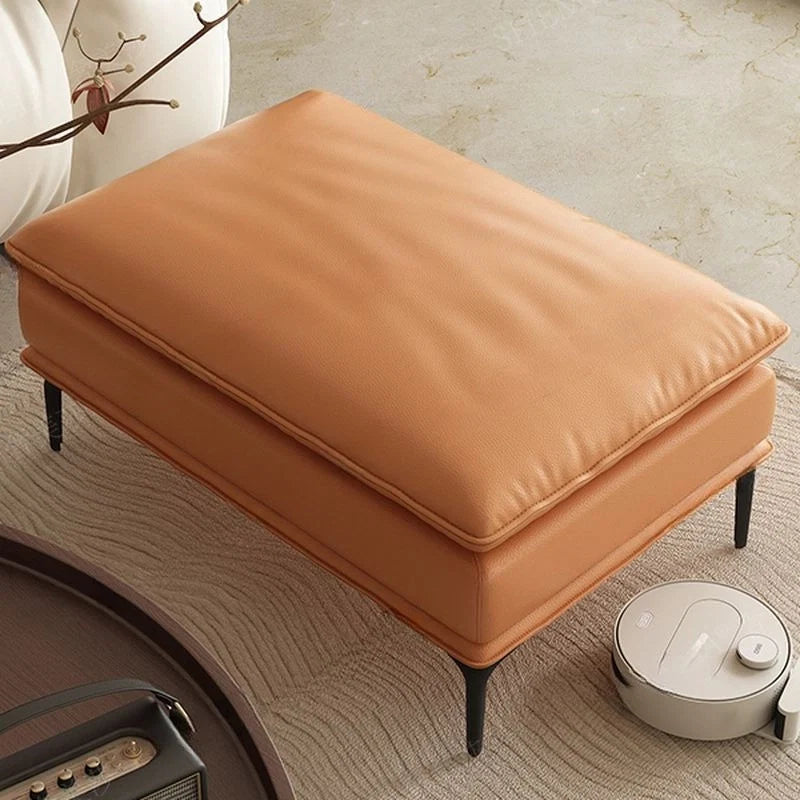 This modern ottoman stool is crafted for homes that value both comfort and clarity of design