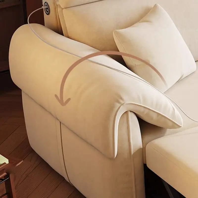 Denki L Shape Sofa Bed with Storage and USB