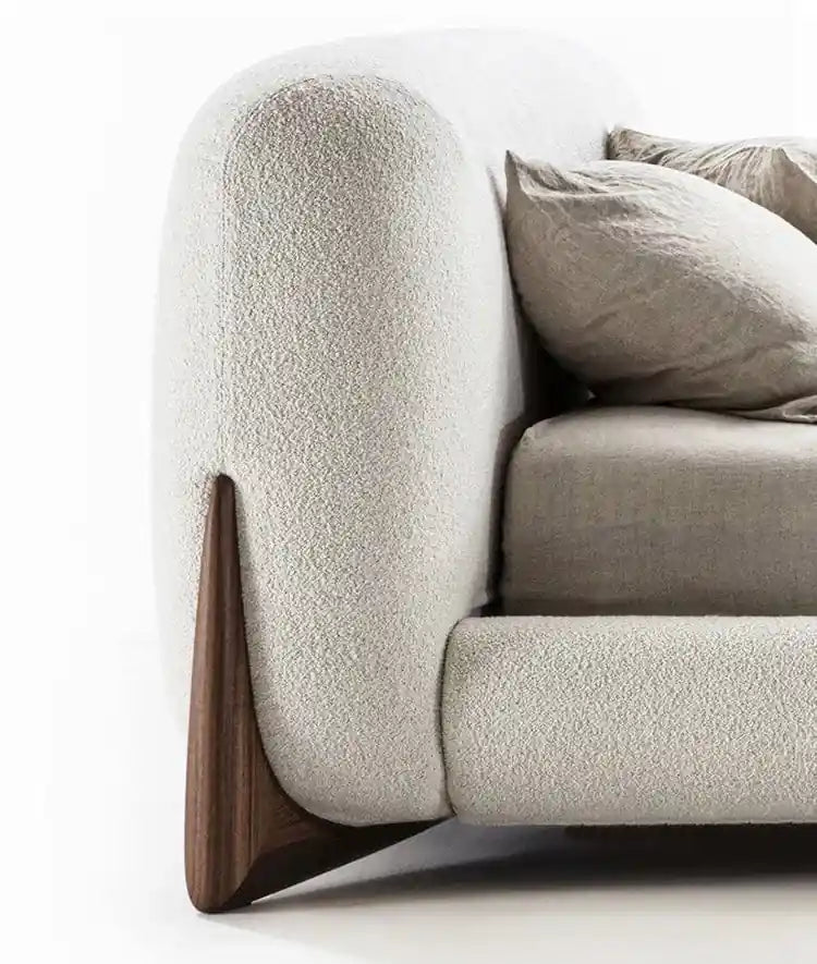 Fairmont designed with a soft curved silhouette, this premium features; Fairmont platform bed shown as a bed with headboard.
