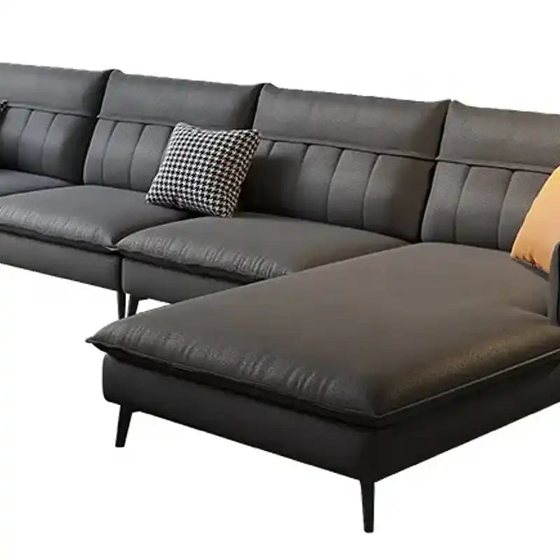 Modern sofa for home with premium fabric finish and comfortable upholstered seating