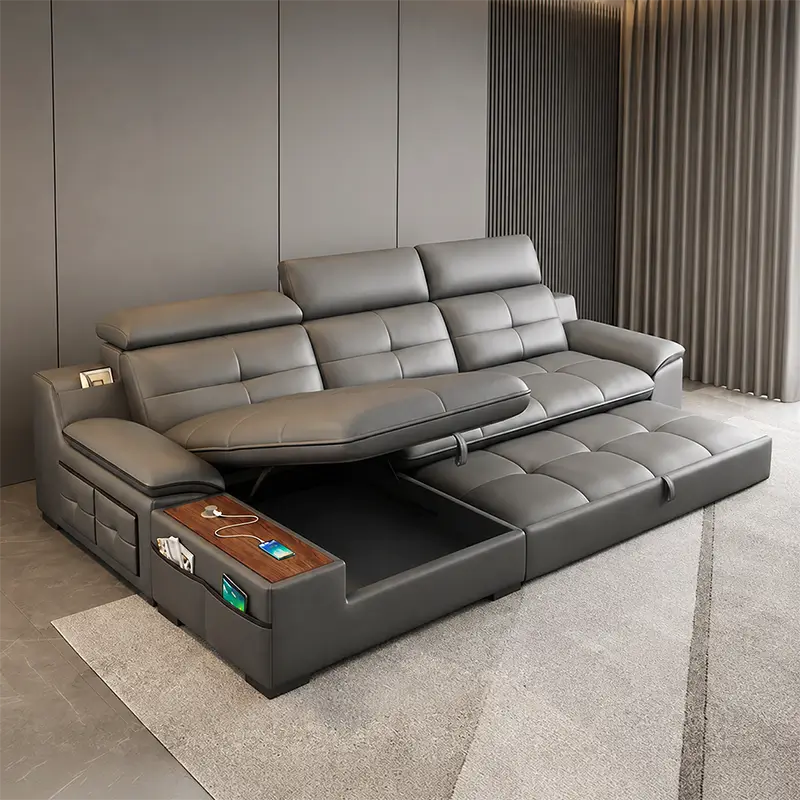 Silo Couch Bed Combo with Cup Holders and USB